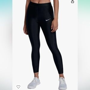 Nike high rise 7/8 running tights, black, size XS